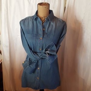 Michael kors chambray button up